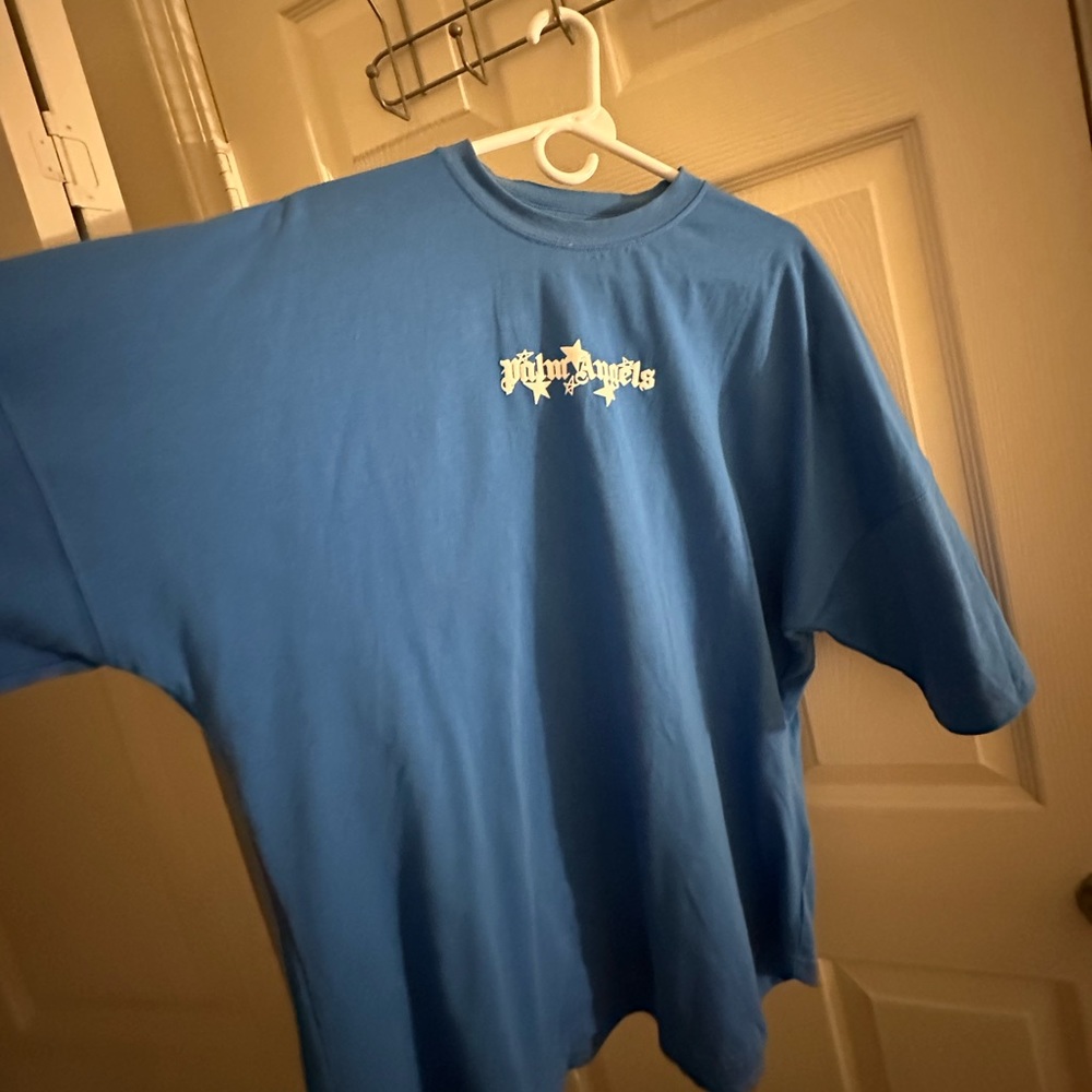Palm Angels Blue Shirt
